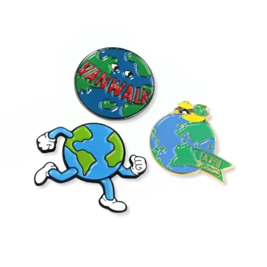 Custom Metal Badges Earth Day Lapel Pins