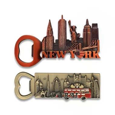 Custom Metal Landmark Bottle Openers for Travel Souvenir