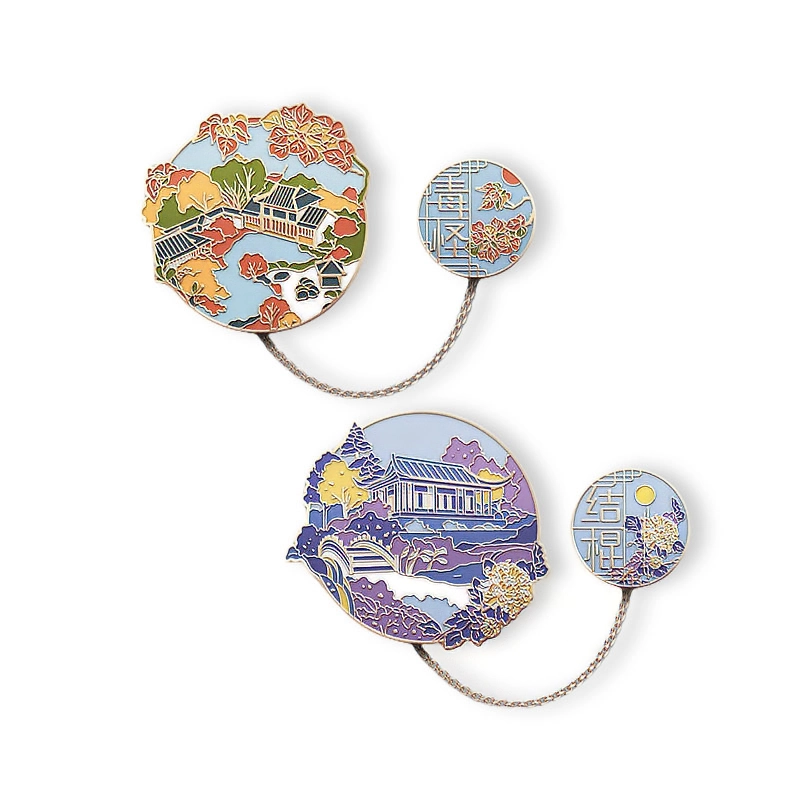 Custom Zinc Badge With Chain