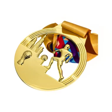 Personalized Gold Soccer Championship Medals