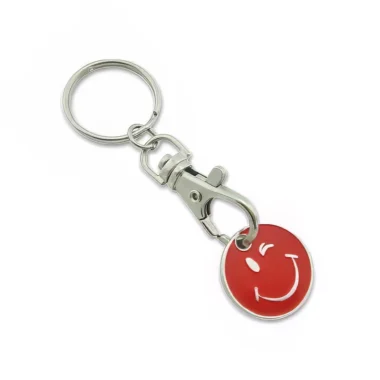 Smiley Enamel Trolley Tokens and Caddy Coins