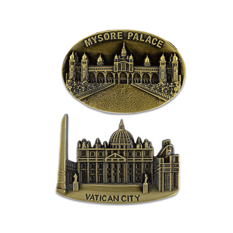 Vintage India Mysore Palace Metalcraft Magnets