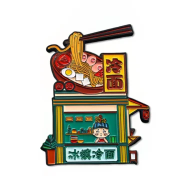 Cold Noodles Metal Fridge Magnets