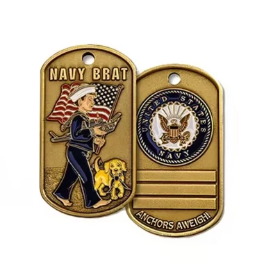 Custom Engraved Navy Dog Tags